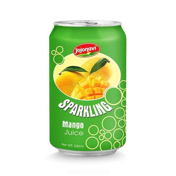 JOJONAVI Mango Juice Sparkling Water 330ml Aluminum Can