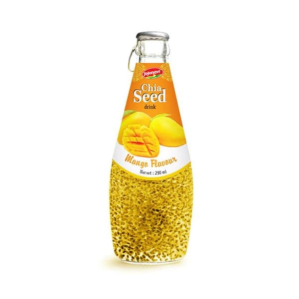 JOJONAVI Mango-Flavored Chia Seed Drink 290ml Bottle