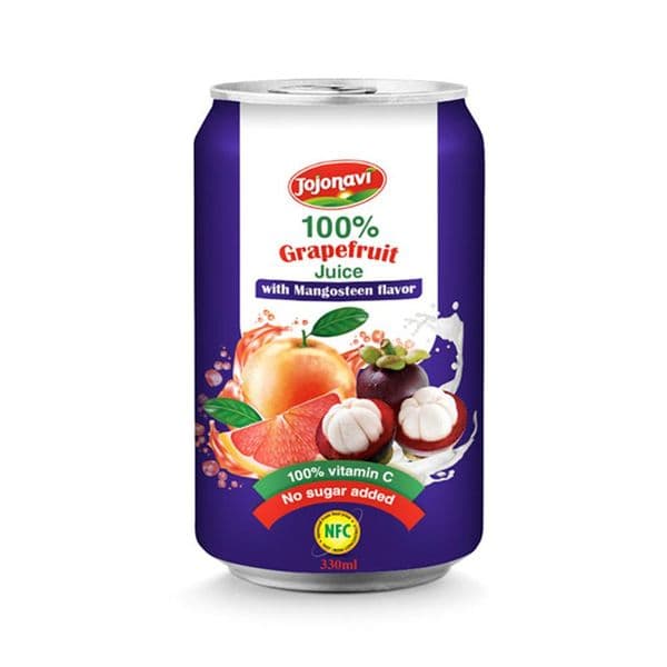 JOJONAVI Mangosteen-Flavored White Grapefruit Juice 330ml