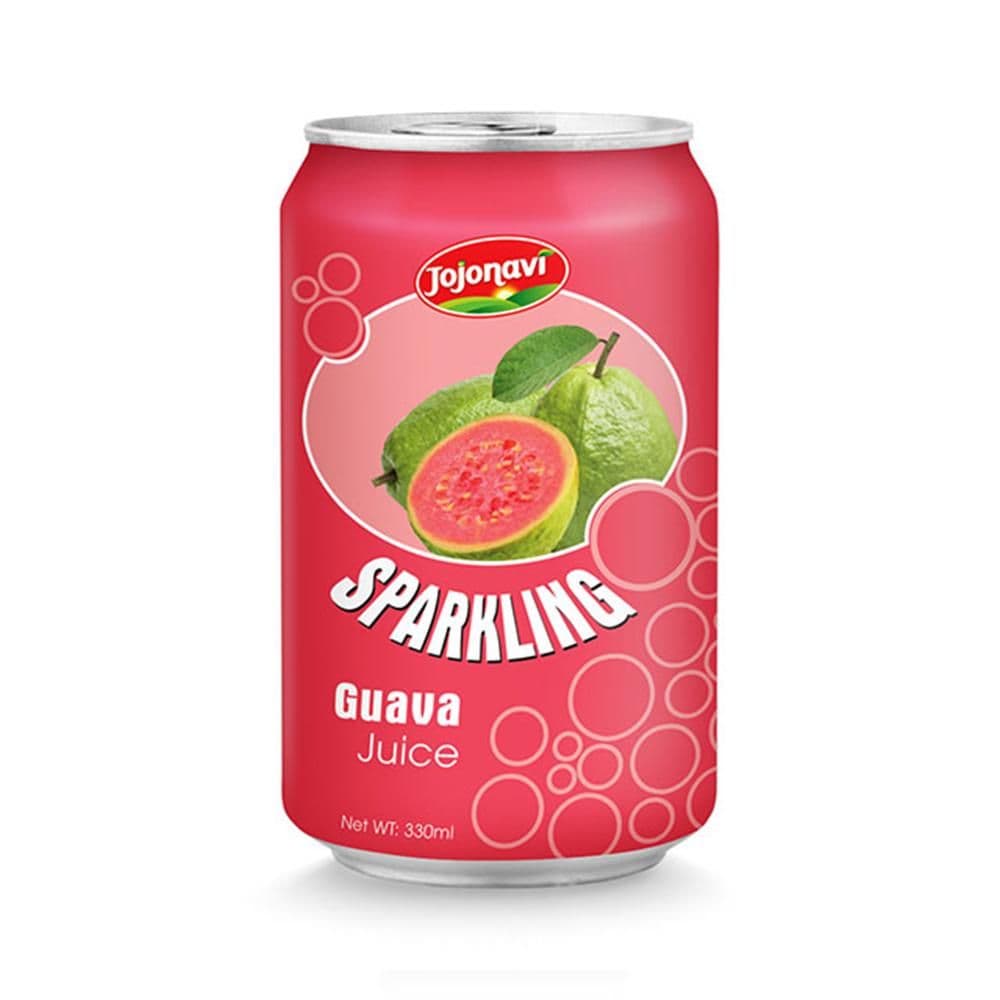 JOJONAVI Wholesale Guava Juice Sparkling Water 330ml Aluminum Can