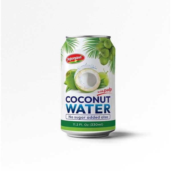 JOJONAVI Coconut Water with Pulp 330ml – Slim Can