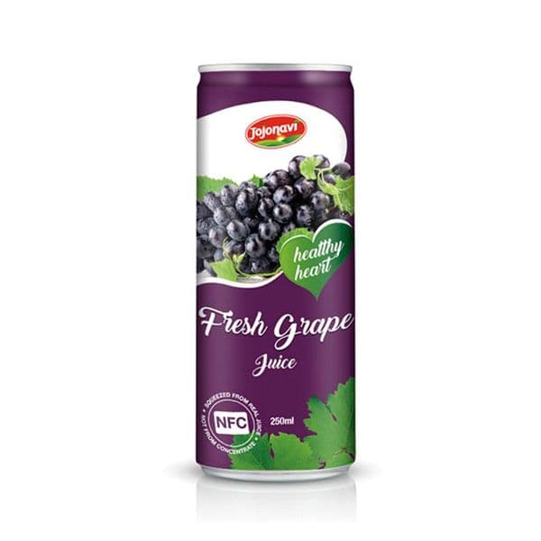 JOJONAVI Pure Grape Juice 250ml Can