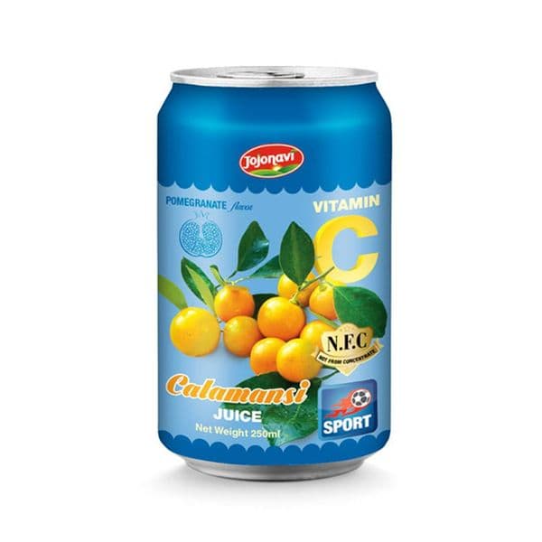 JOJONAVI NFC Calamansi Juice with Pomegranate Flavor in 250ml Can