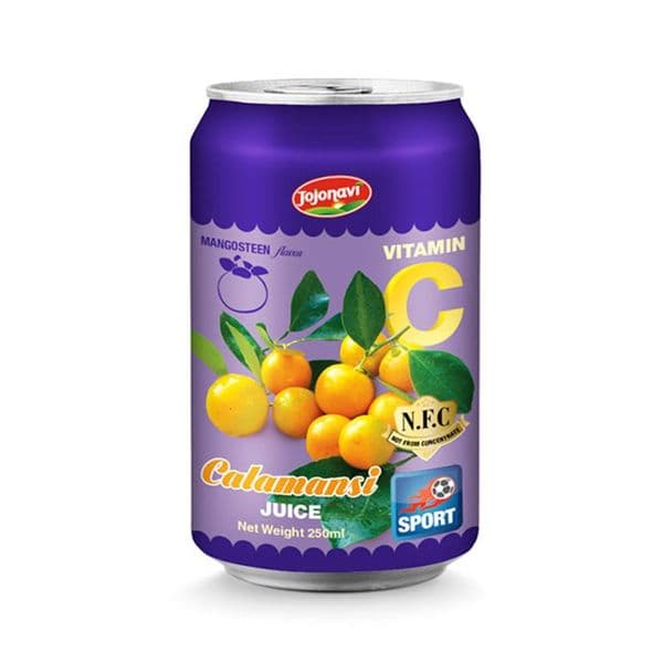 JOJONAVI NFC Calamansi Juice with Mangosteen Flavor in 250ml Can