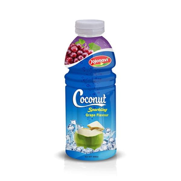 JOJONAVI Grape-Flavored Coconut Sparkling Water 500ml