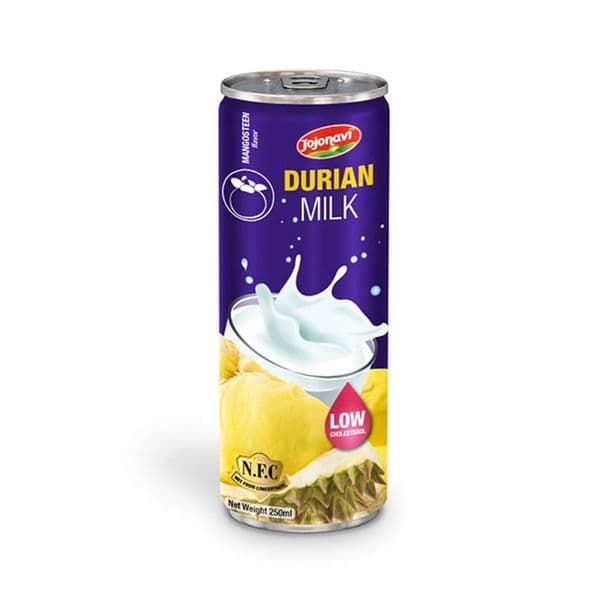 JOJONAVI NFC Durian Milk with Mangosteen Flavor in 250ml Can