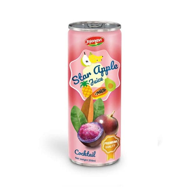 JOJONAVI Premium Quality Original Star Apple Juice Cocktail Flavour in 250ml Container