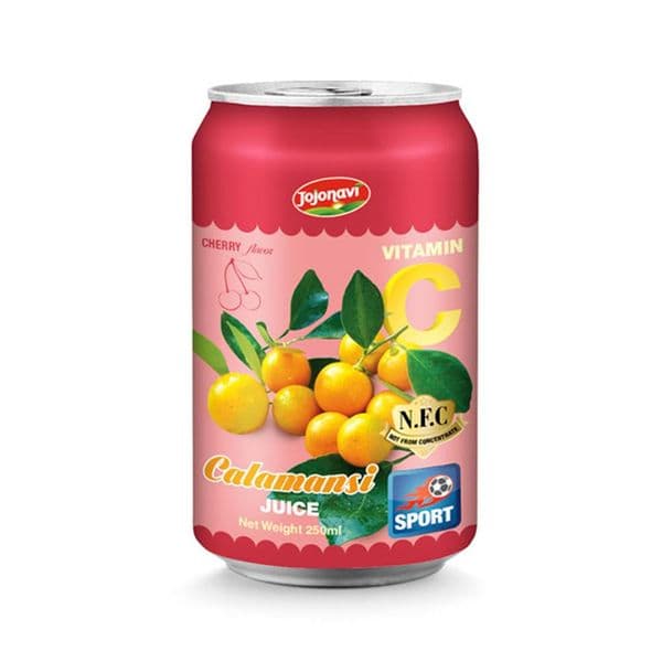 JOJONAVI NFC Calamansi Juice with Cherry Flavor in 250ml Can