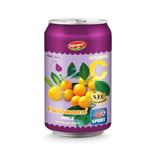 JOJONAVI NFC Calamansi Juice with Pear Flavor in 250ml Can