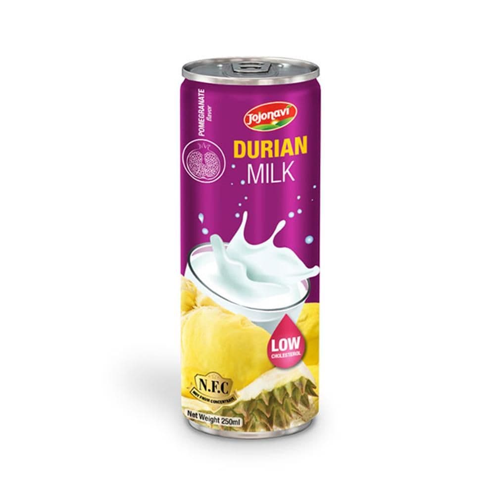 JOJONAVI NFC Durian Milk with Pomegranate Flavor in 250ml Can