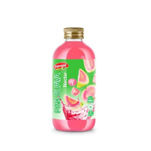 JOJONAVI Pink Guava Juice Drink Nectar in 330ml Bottle