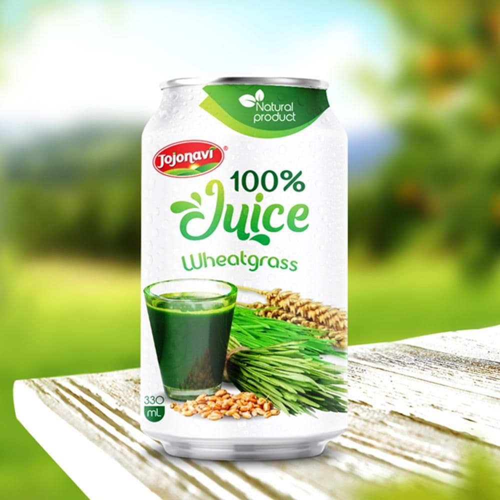 JOJONAVI Wheatgrass Juice Drink in 330ml Can