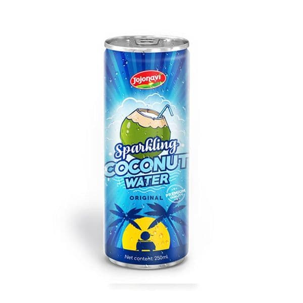 JOJONAVI Sparkling Original Coconut Water in 250ml Can