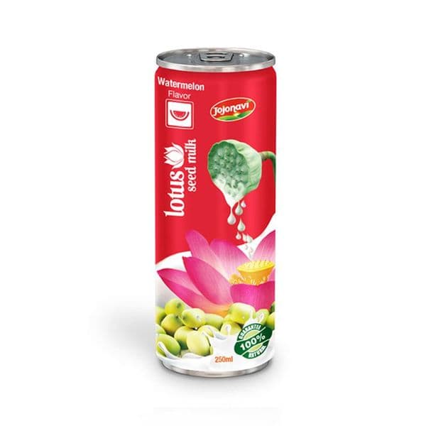 JOJONAVI Lotus Seed Milk with Watermelon Flavor in 250ml Container