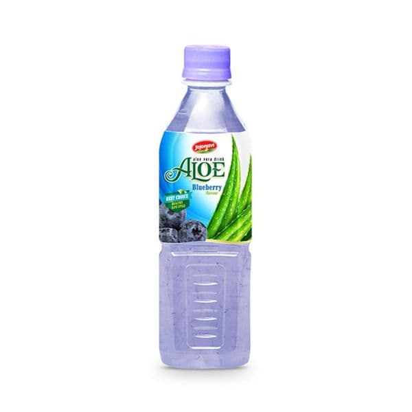 JOJONAVI Blueberry-Flavored Aloe Vera Drink 500ml Bottle