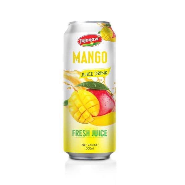 JOJONAVI Mango Fresh Juice Drink with Pulp 500ml Bottle