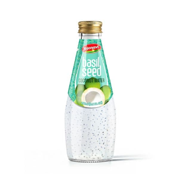 JOJONAVI Coconut Water with Basil Seeds 290ml