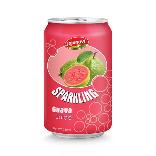 JOJONAVI Wholesale Guava Juice Sparkling Water 330ml Aluminum Can