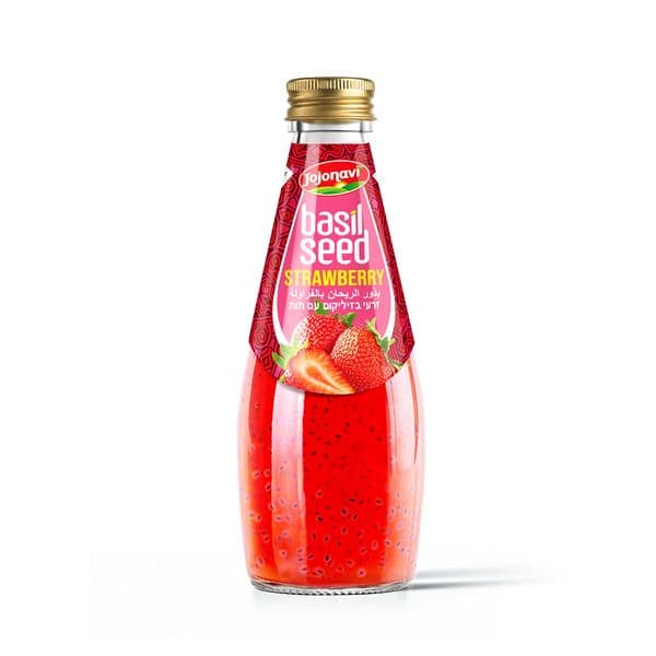 JOJONAVI Strawberry Basil Seed Drink 290ml