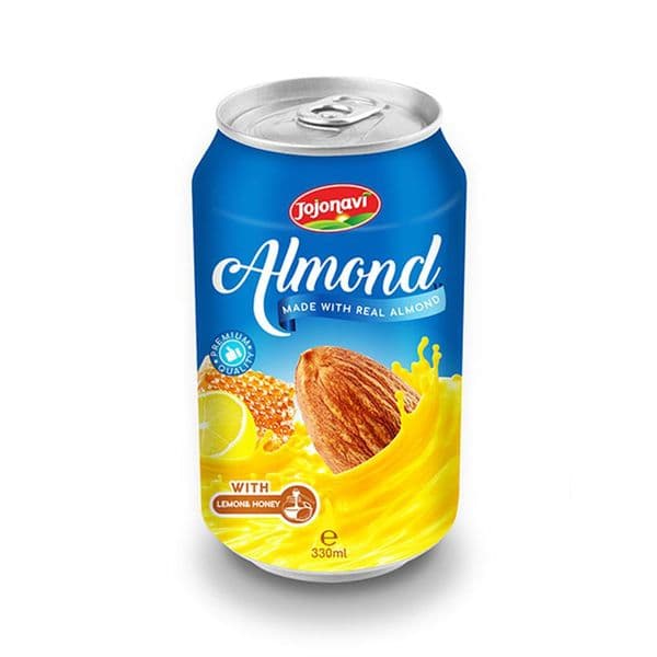 JOJONAVI Canned Almond Drink with Lemon and Honey in 330ml Can
