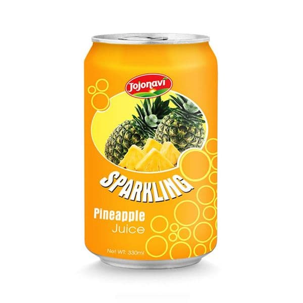 JOJONAVI Wholesale Pineapple Juice Sparkling Water 330ml Aluminum Can
