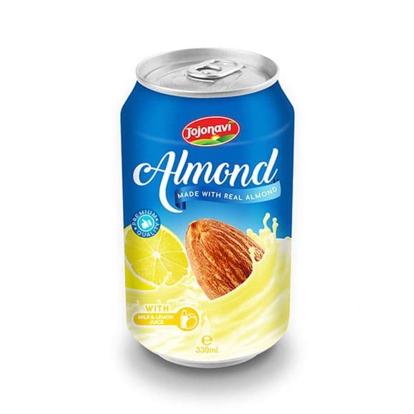 JOJONAVI Canned Almond Drink with Milk and Lemon Juice in 330ml Can