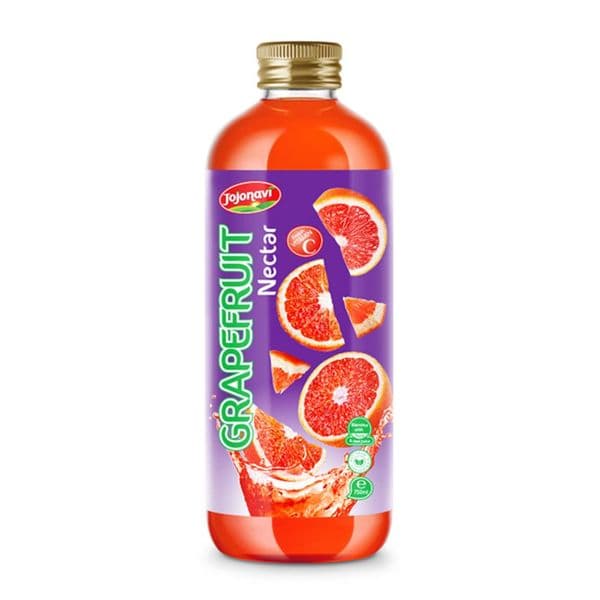 JOJONAVI Grapefruit Juice Drink Nectar in 750ml Glass Bottle