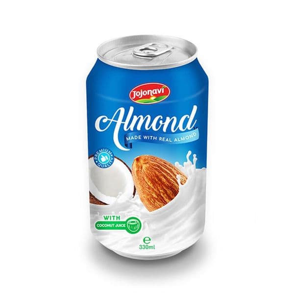 JOJONAVI Canned Almond Drink with Coconut Juice in 330ml Can