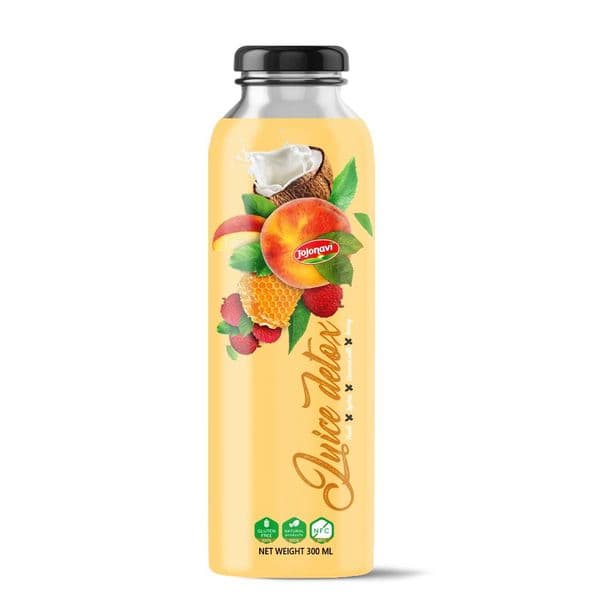 JOJONAVI 300ml Juice Detox (Peach – Lychee – Honey – Coconut Milk)