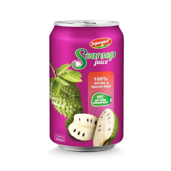 JOJONAVI Aluminium Can Soursop Juice in 330ml Container