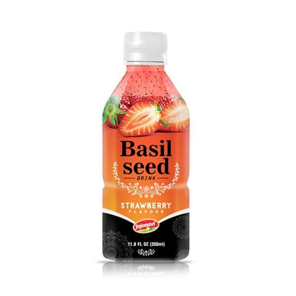 JOJONAVI Strawberry-Flavored Basil Seed Drink 290ml