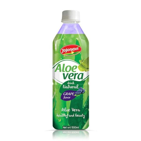 JOJONAVI Grape-Flavored Aloe Vera Water 500ml Bottle