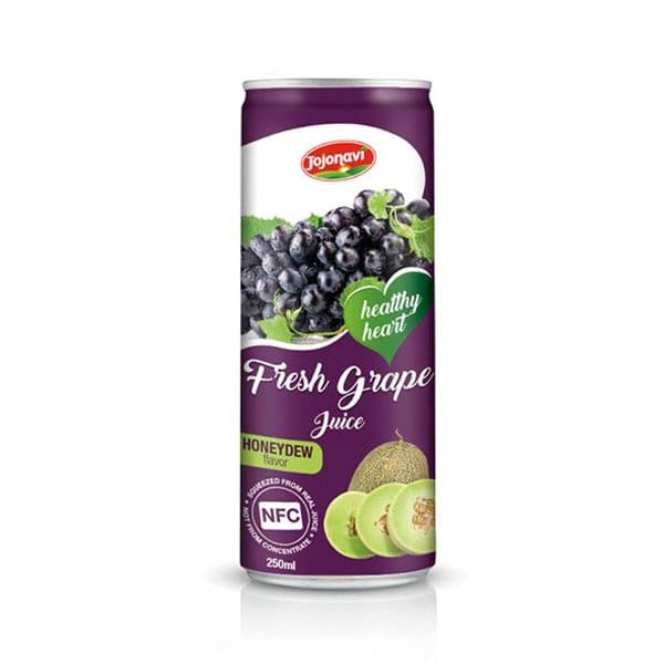 JOJONAVI Honeydew-Flavored NFC Grape Juice 250ml Can