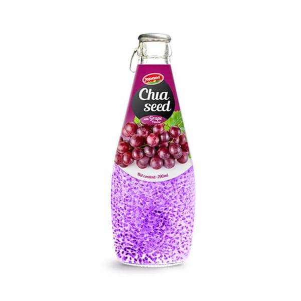 JOJONAVI Grape-Flavored Chia Seed Drink 290ml Bottle