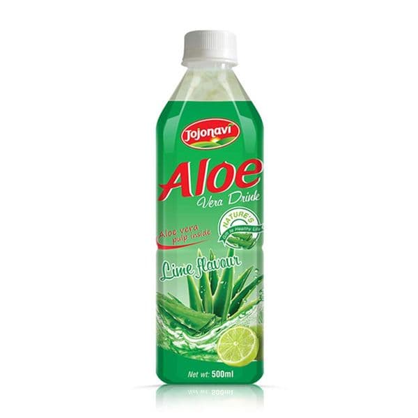 JOJONAVI Lime-Flavored Aloe Vera Juice Drink 500ml Bottle