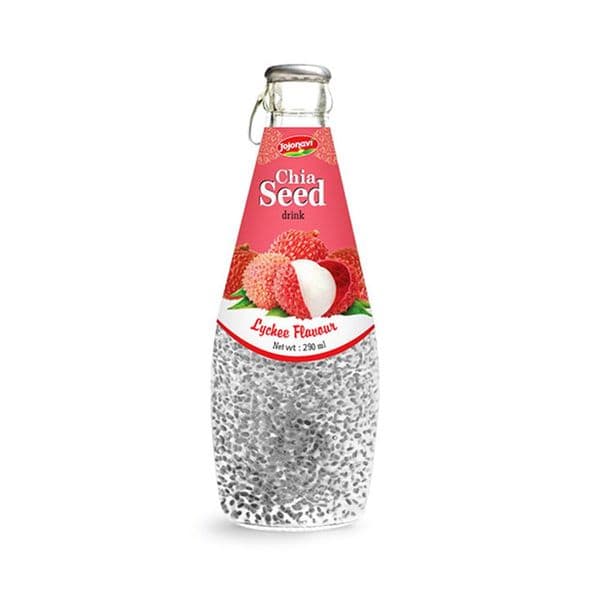 JOJONAVI Lychee-Flavored Chia Seed Drink 290ml Bottle