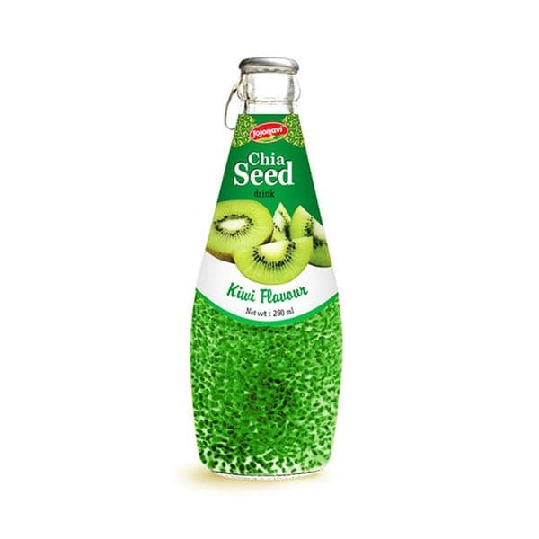 JOJONAVI Kiwi-Flavored Chia Seed Drink 290ml Bottle