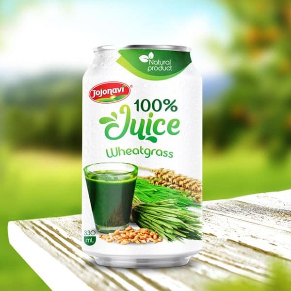 JOJONAVI Wheatgrass Juice Drink in 330ml Can