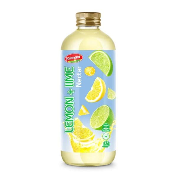 JOJONAVI Lime & Lemon Juice Drink Nectar in 750ml Glass Bottle