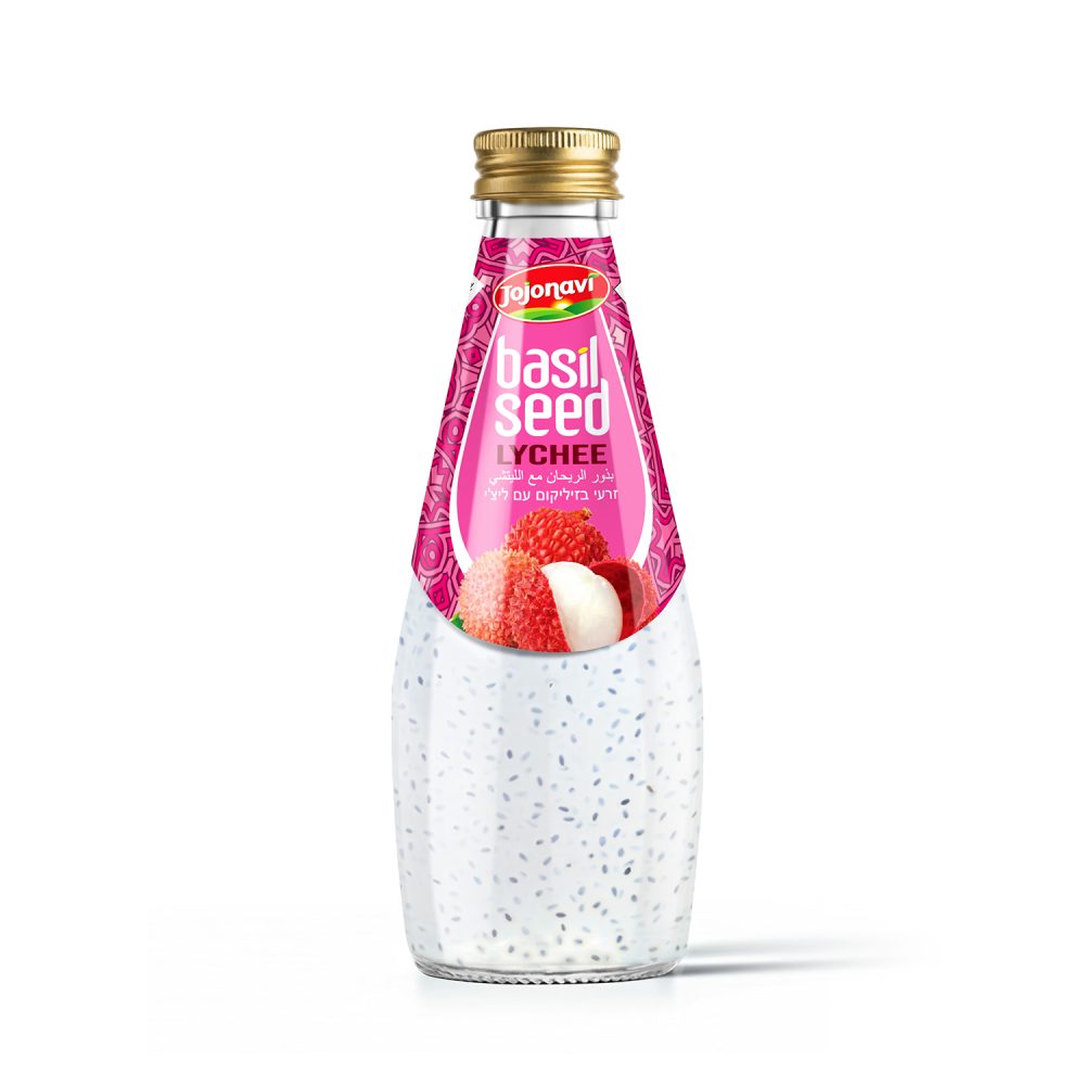 JOJONAVI Lychee Basil Seed Drink 290ml