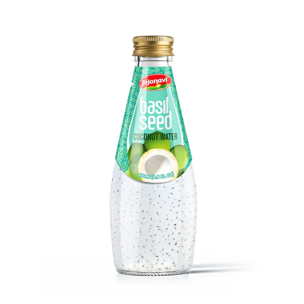 JOJONAVI Coconut Water with Basil Seeds 290ml